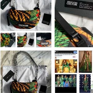 VERSACE COUTURE BELT BAG WITH BOTH WELL KNOWN JUNGLE AND ANIMAL PRINTS